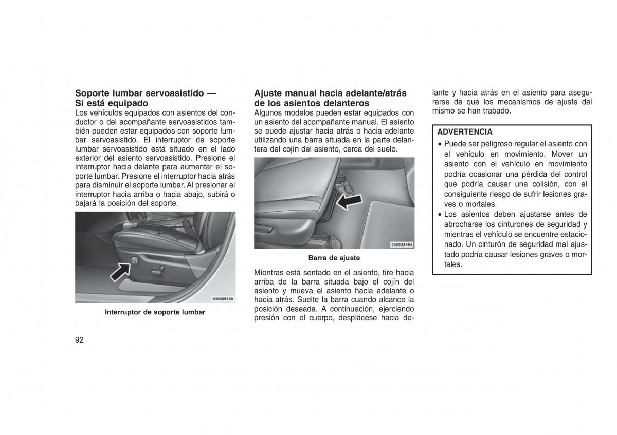 Jeep Grand Cherokee WK2 WH2 manual del propietario / page 96