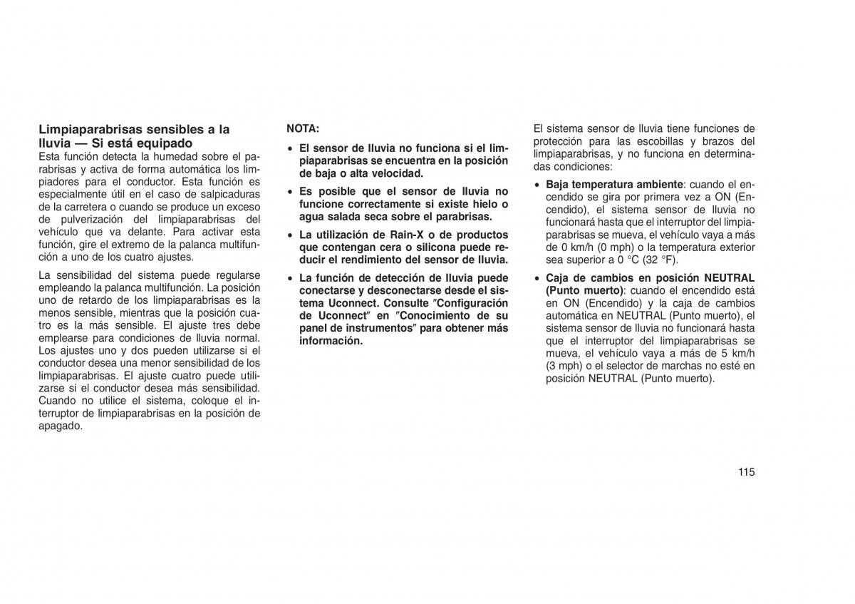 Jeep Grand Cherokee WK2 WH2 manual del propietario / page 119