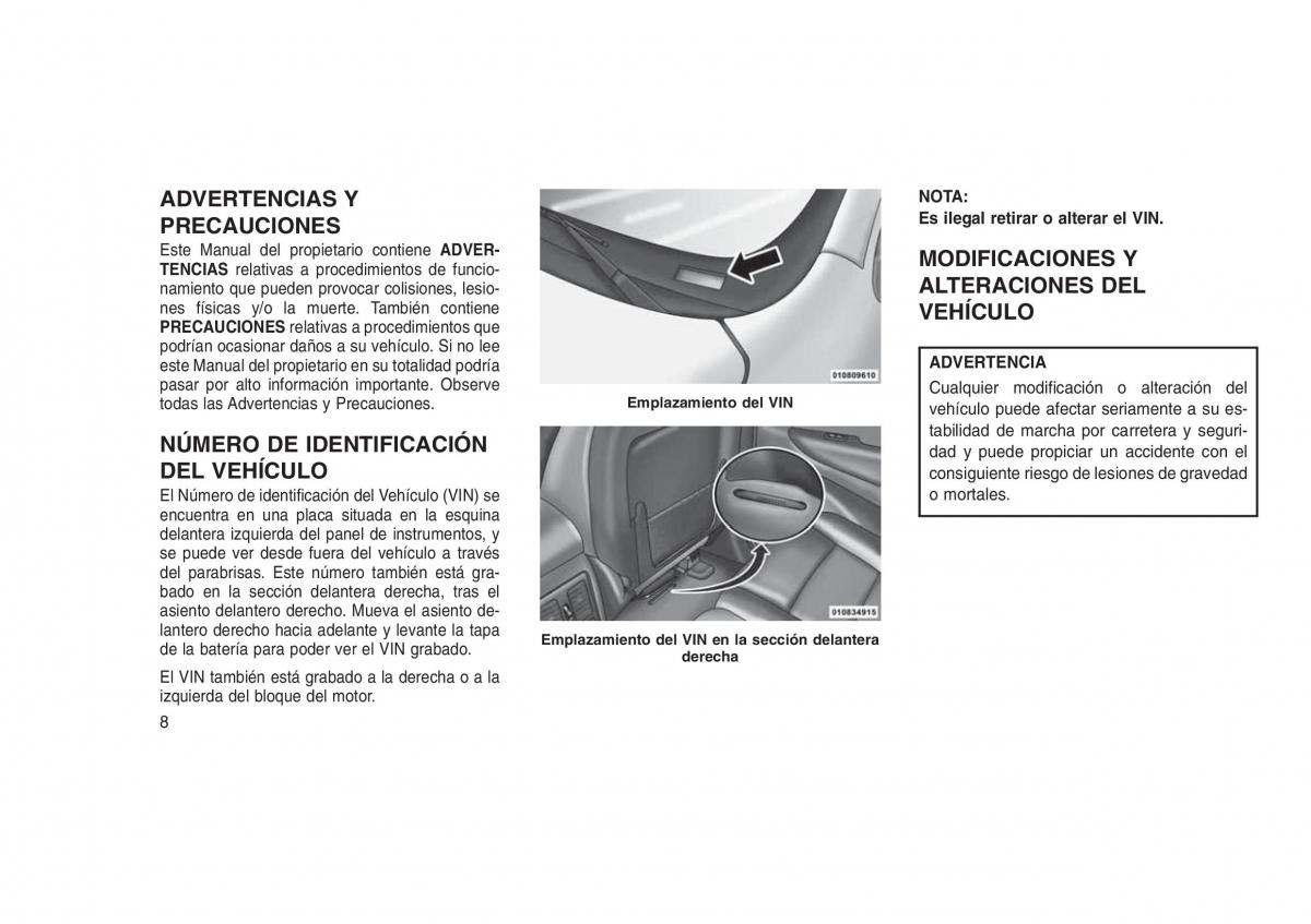 Jeep Grand Cherokee WK2 WH2 manual del propietario / page 12