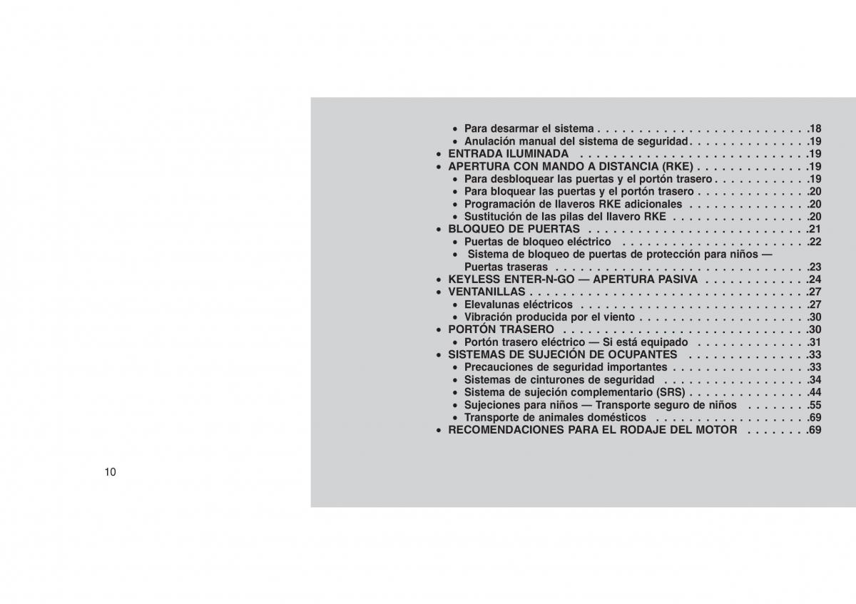 Jeep Grand Cherokee WK2 WH2 manual del propietario / page 14