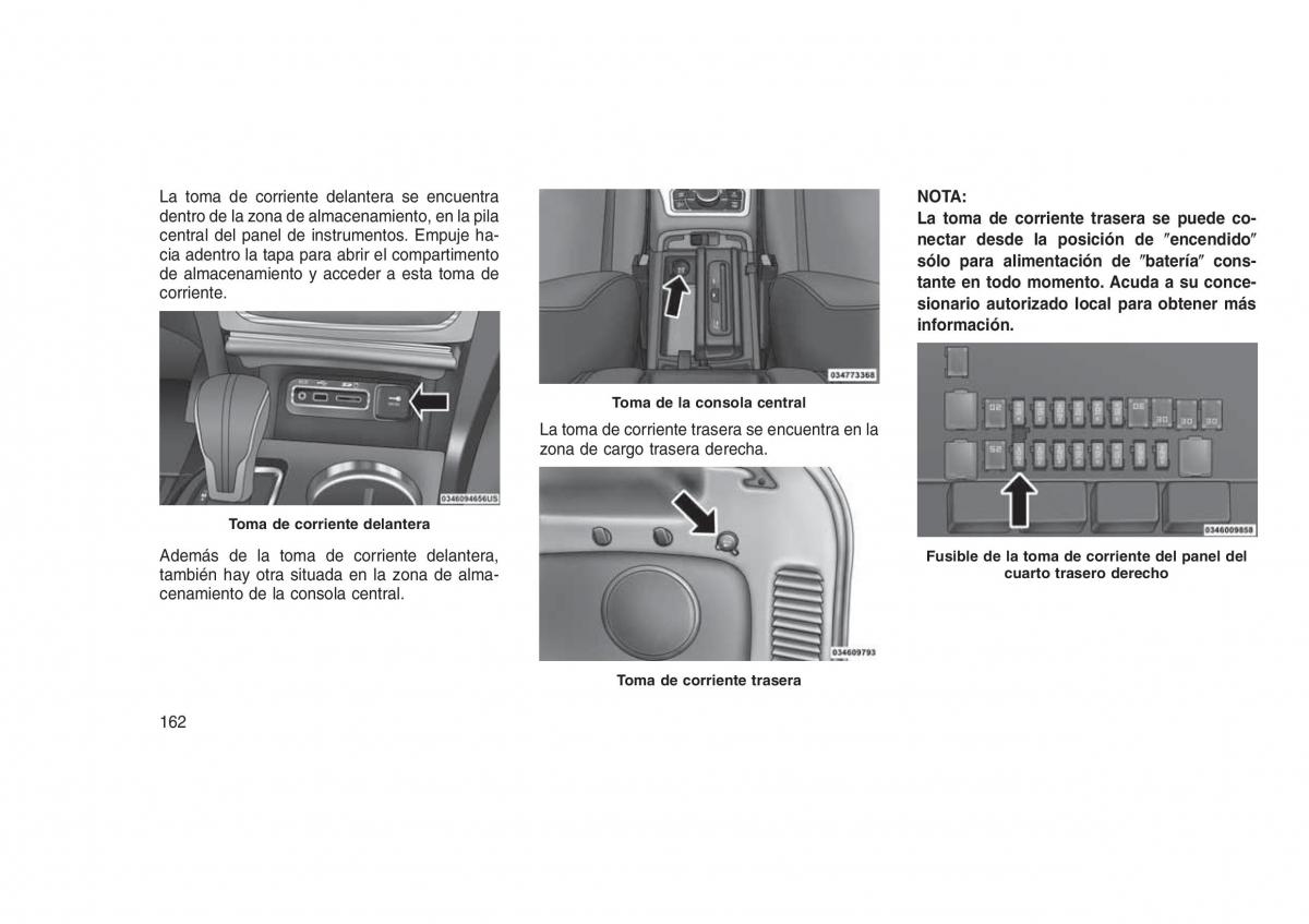 Jeep Grand Cherokee WK2 WH2 manual del propietario / page 166