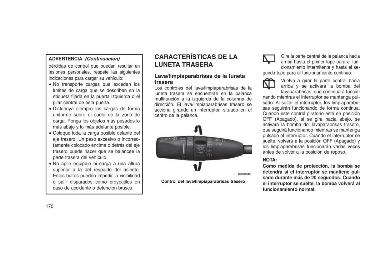 Jeep Grand Cherokee WK2 WH2 manual del propietario / page 174