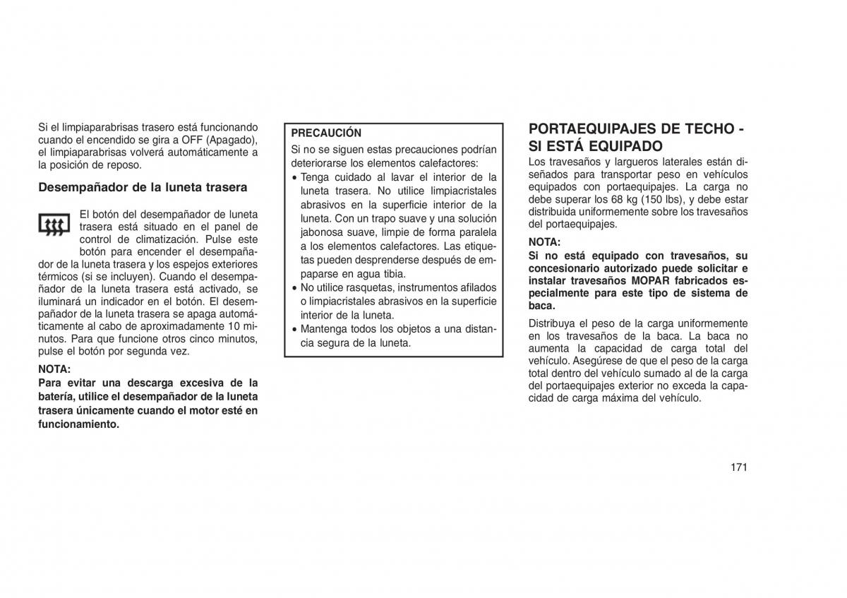 Jeep Grand Cherokee WK2 WH2 manual del propietario / page 175