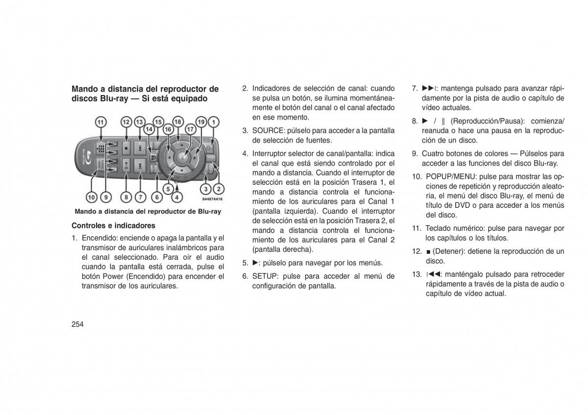 Jeep Grand Cherokee WK2 WH2 manual del propietario / page 258