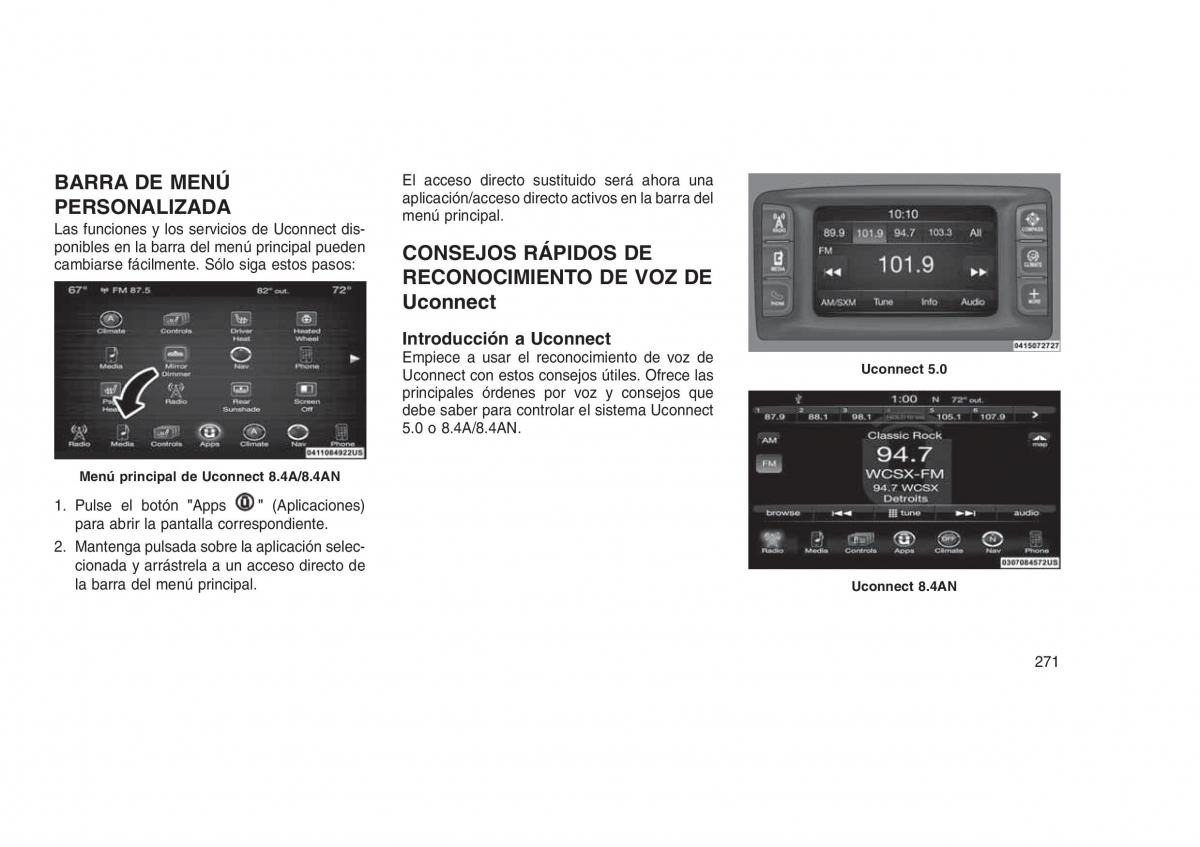 Jeep Grand Cherokee WK2 WH2 manual del propietario / page 275