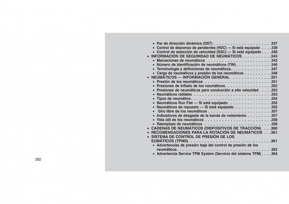 Jeep Grand Cherokee WK2 WH2 manual del propietario / page 286