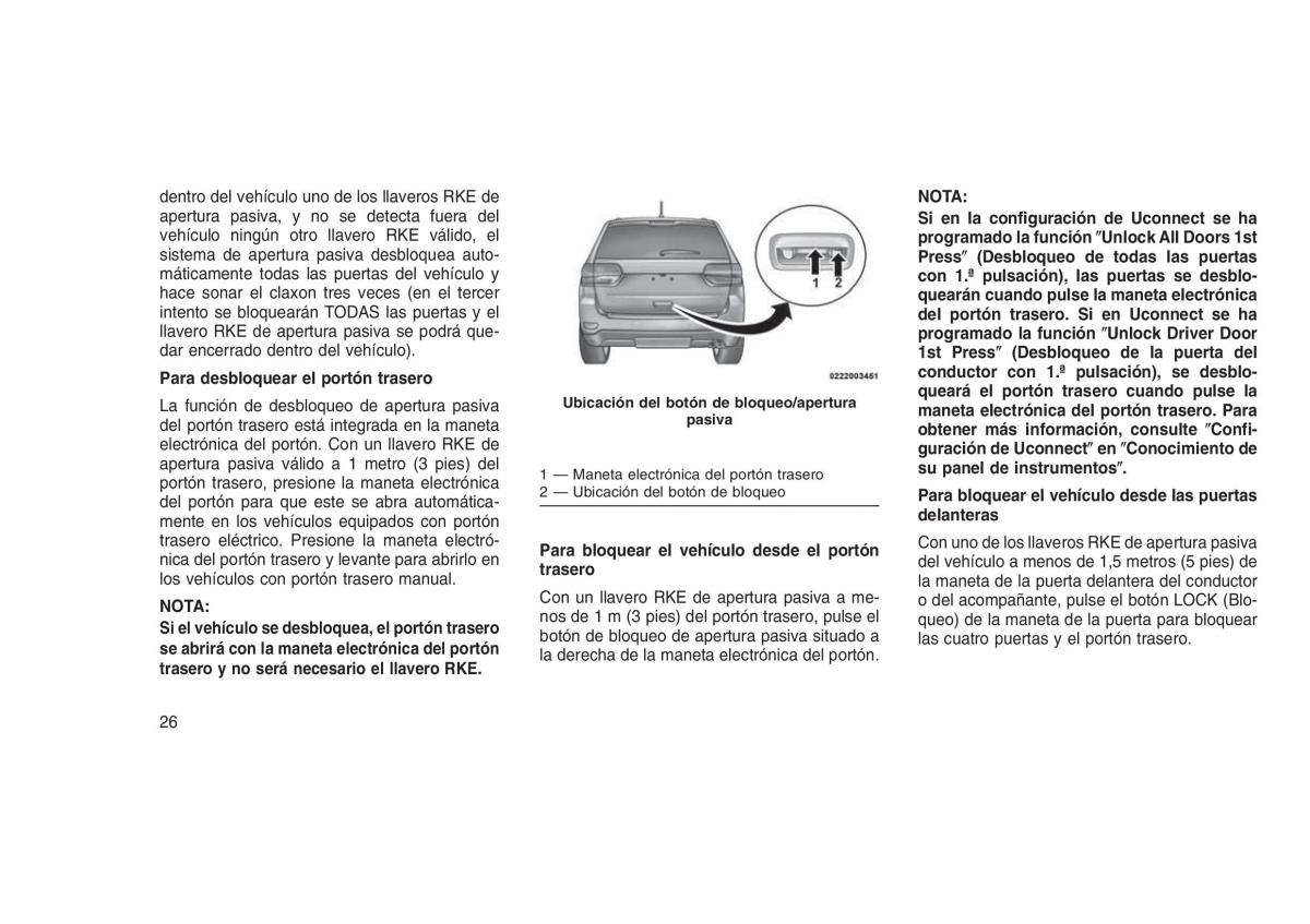 Jeep Grand Cherokee WK2 WH2 manual del propietario / page 30