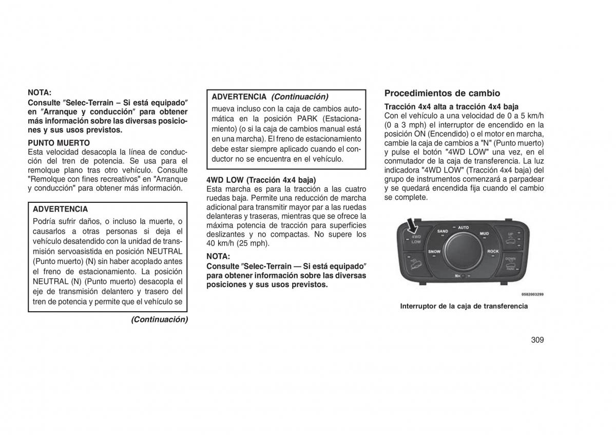 Jeep Grand Cherokee WK2 WH2 manual del propietario / page 313