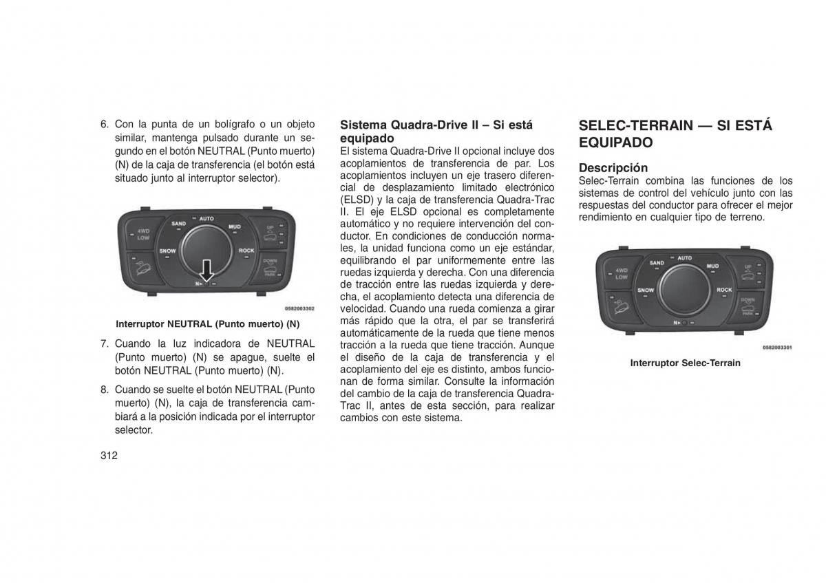 Jeep Grand Cherokee WK2 WH2 manual del propietario / page 316