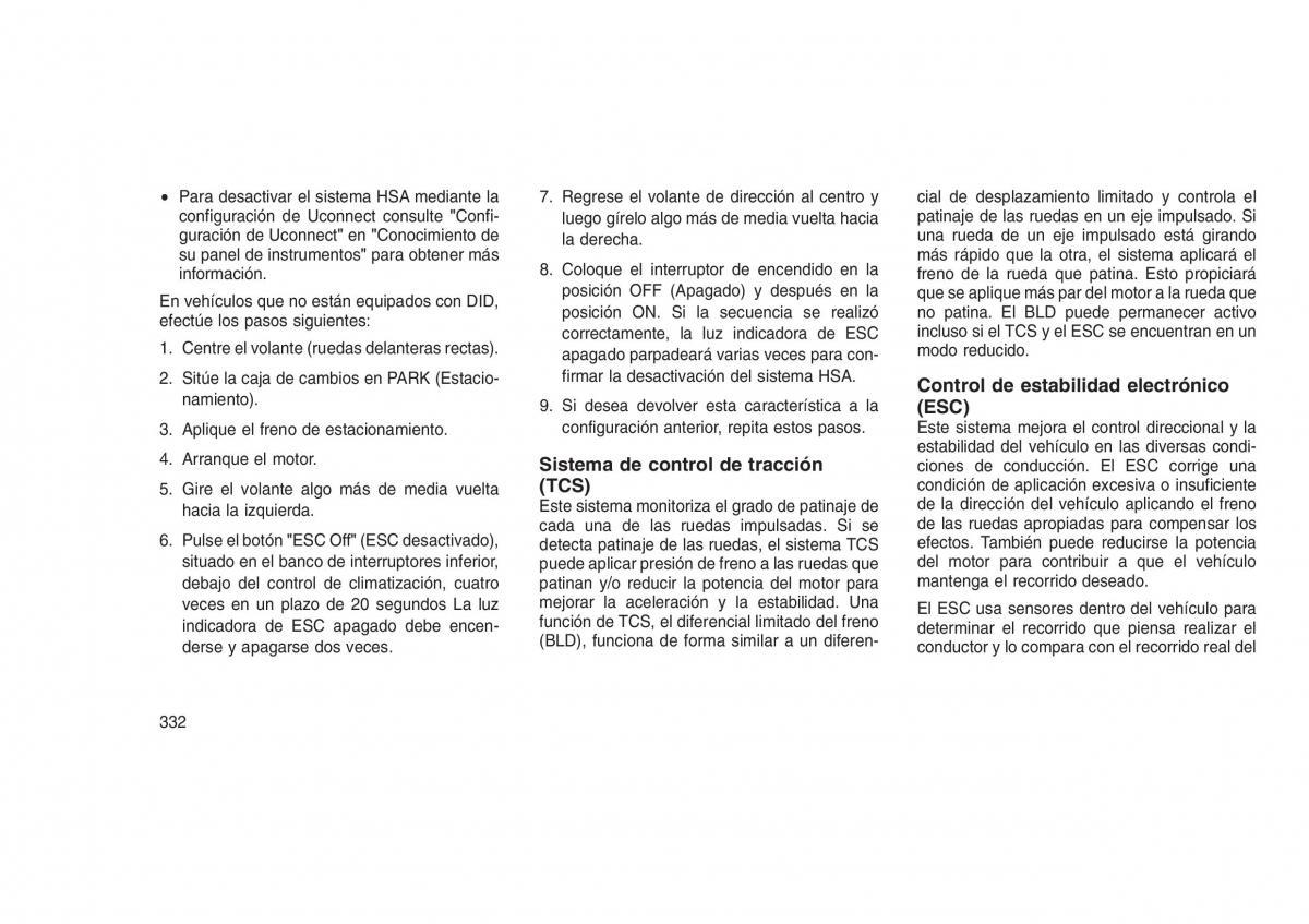 Jeep Grand Cherokee WK2 WH2 manual del propietario / page 336