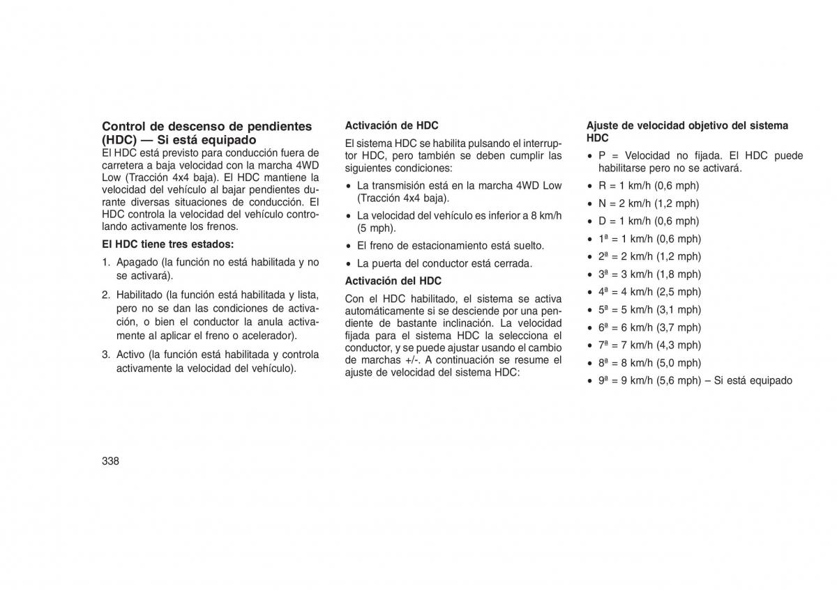 Jeep Grand Cherokee WK2 WH2 manual del propietario / page 342