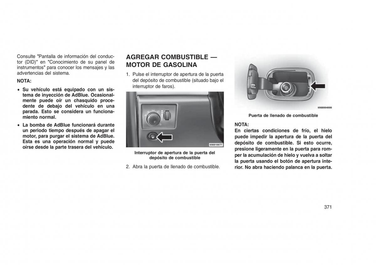 Jeep Grand Cherokee WK2 WH2 manual del propietario / page 375