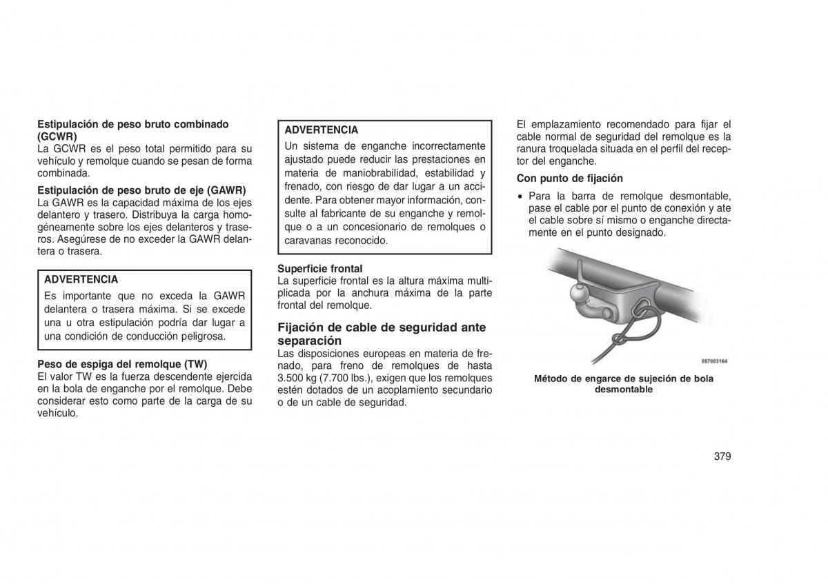 Jeep Grand Cherokee WK2 WH2 manual del propietario / page 383