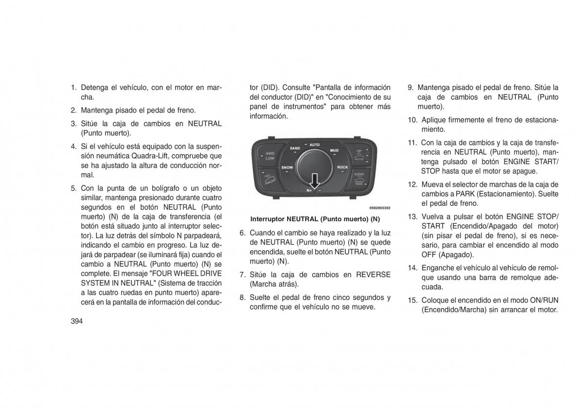 Jeep Grand Cherokee WK2 WH2 manual del propietario / page 398