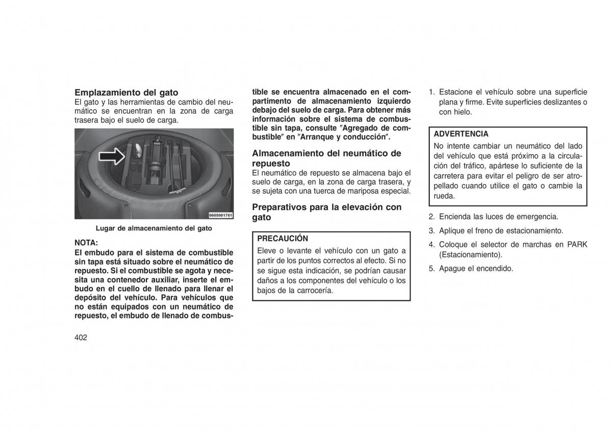 Jeep Grand Cherokee WK2 WH2 manual del propietario / page 406