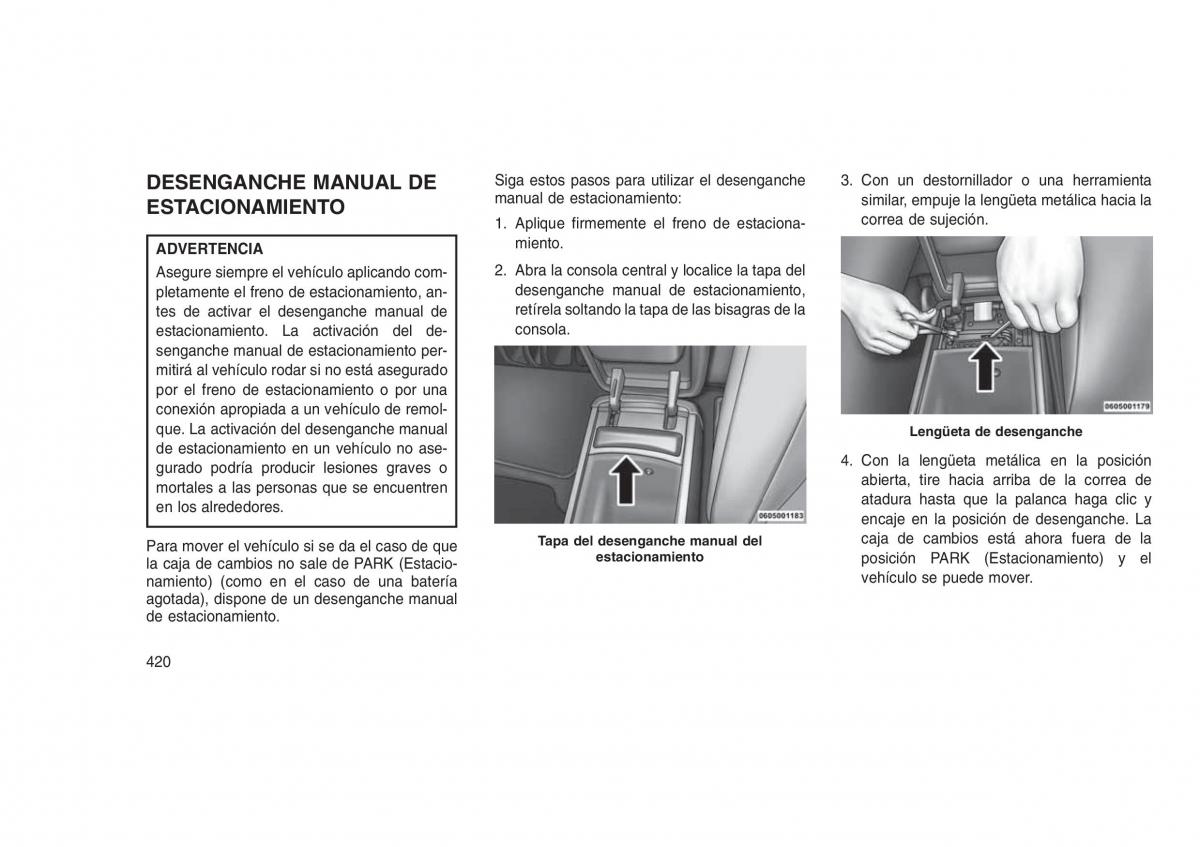 Jeep Grand Cherokee WK2 WH2 manual del propietario / page 424