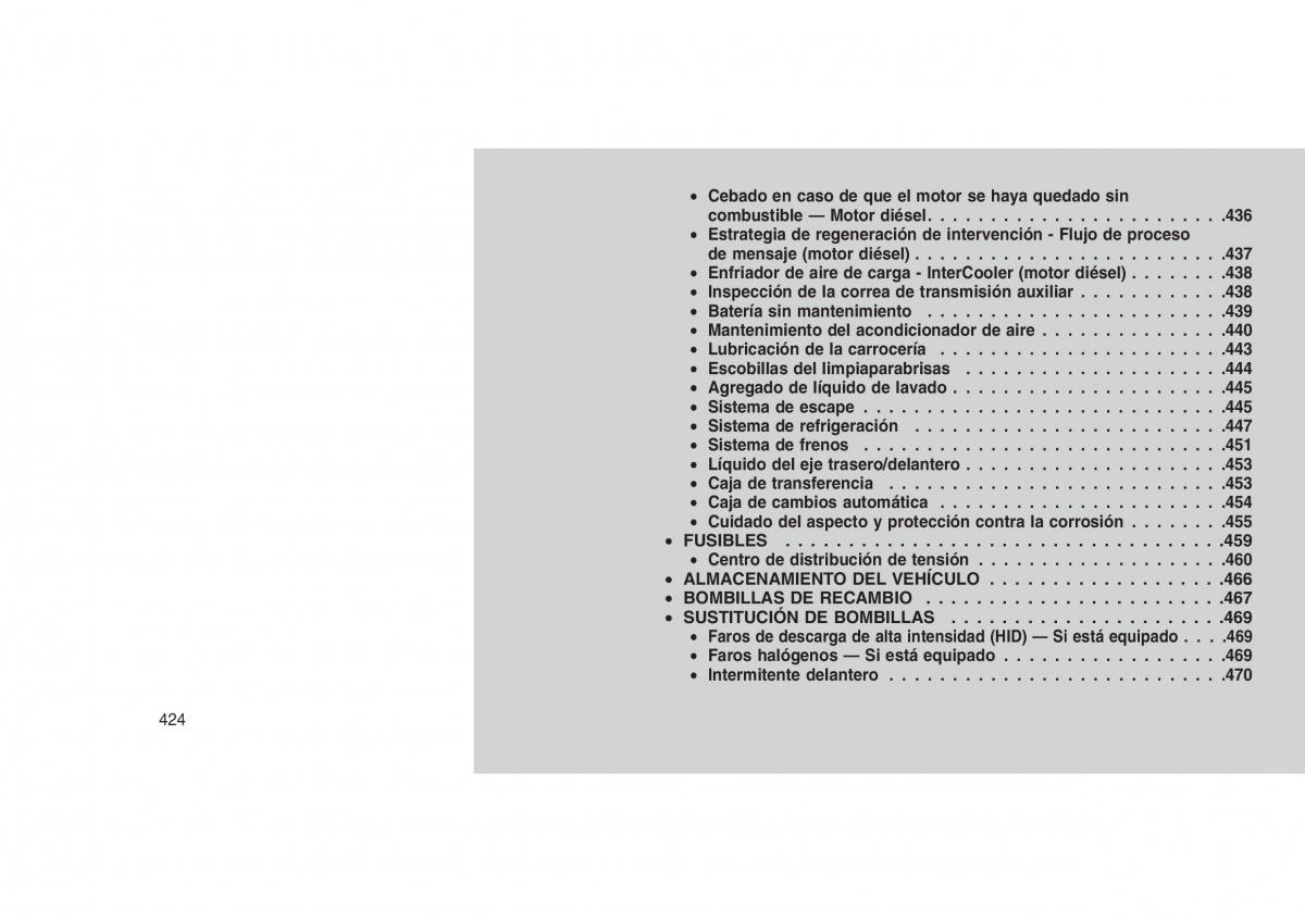 Jeep Grand Cherokee WK2 WH2 manual del propietario / page 428