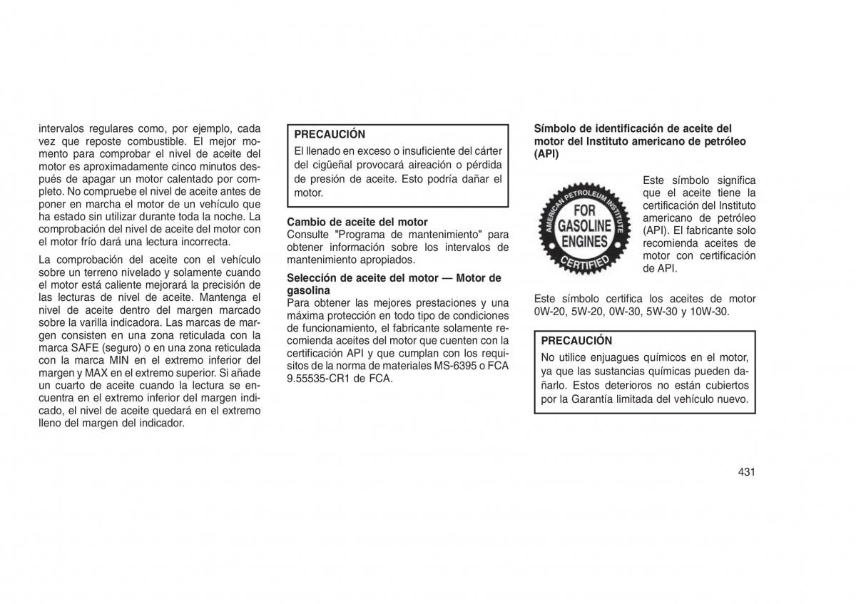 Jeep Grand Cherokee WK2 WH2 manual del propietario / page 435