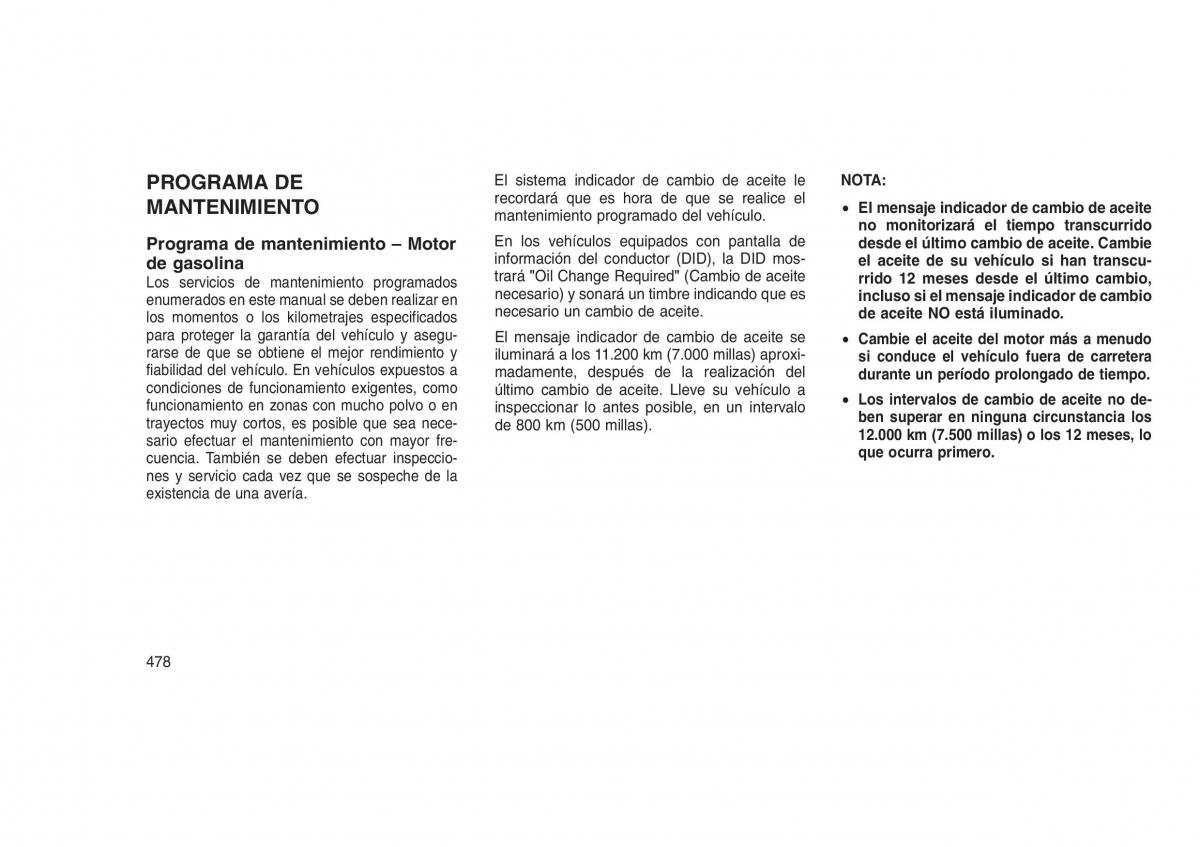 Jeep Grand Cherokee WK2 WH2 manual del propietario / page 482