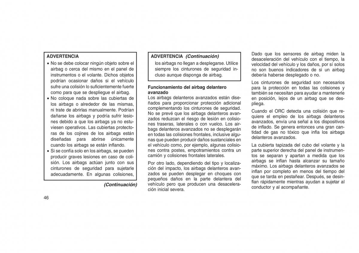 Jeep Grand Cherokee WK2 WH2 manual del propietario / page 50