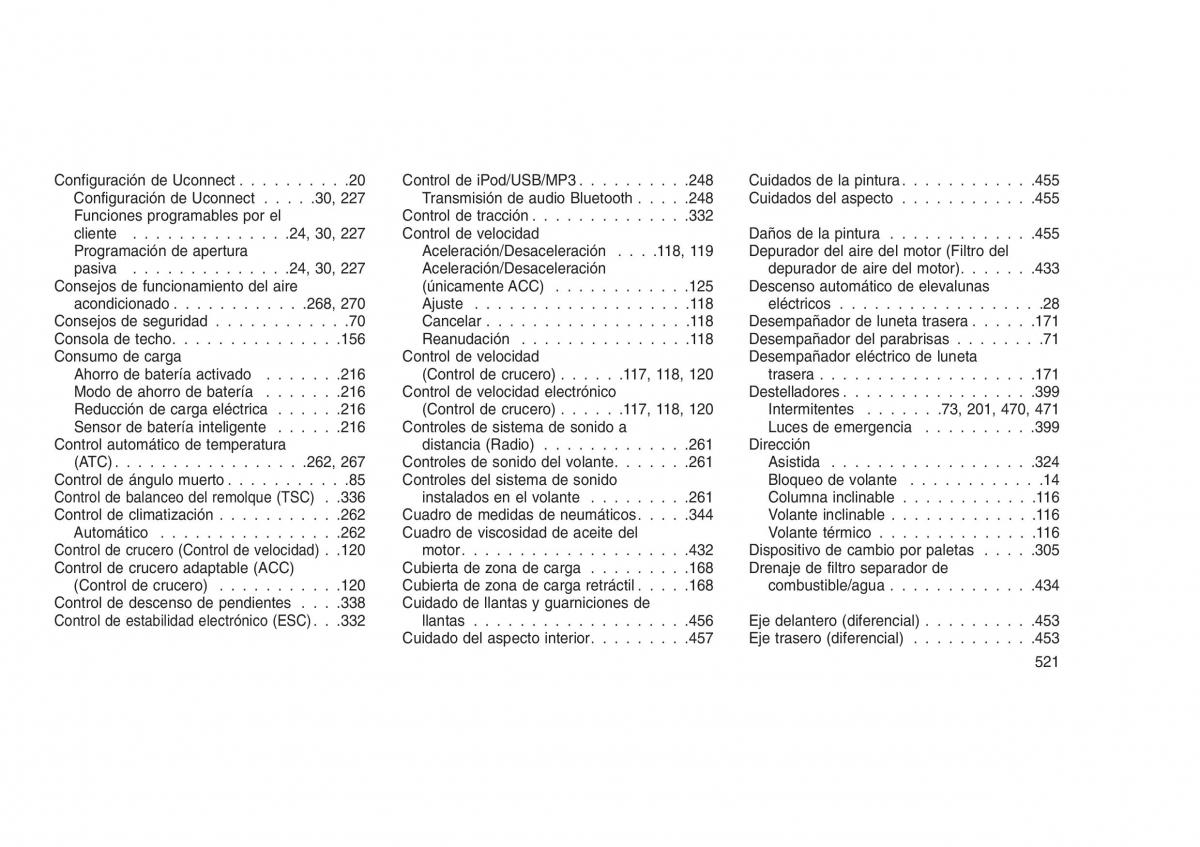 Jeep Grand Cherokee WK2 WH2 manual del propietario / page 525