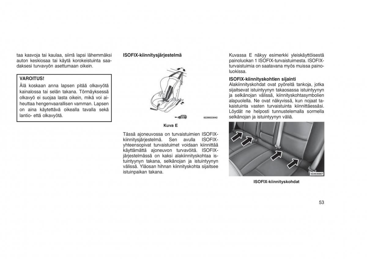 Jeep Grand Cherokee WK2 WH2 omistajan kasikirja / page 57