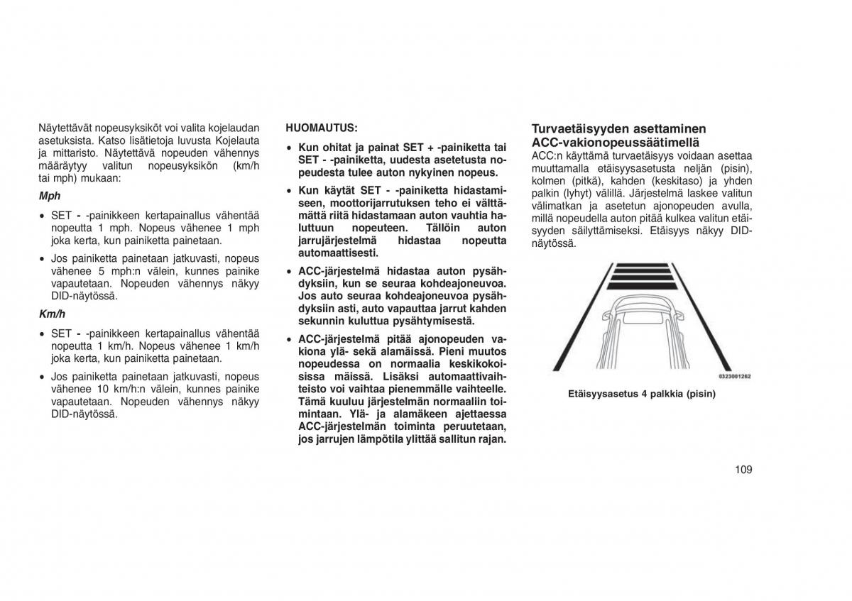 Jeep Grand Cherokee WK2 WH2 omistajan kasikirja / page 113