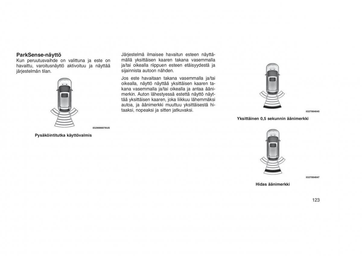 Jeep Grand Cherokee WK2 WH2 omistajan kasikirja / page 127