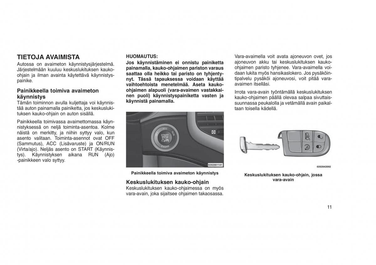 Jeep Grand Cherokee WK2 WH2 omistajan kasikirja / page 15