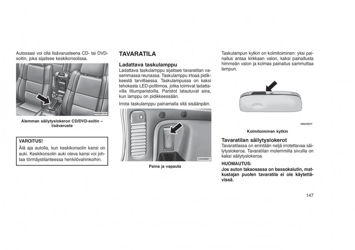 Jeep Grand Cherokee WK2 WH2 omistajan kasikirja / page 151