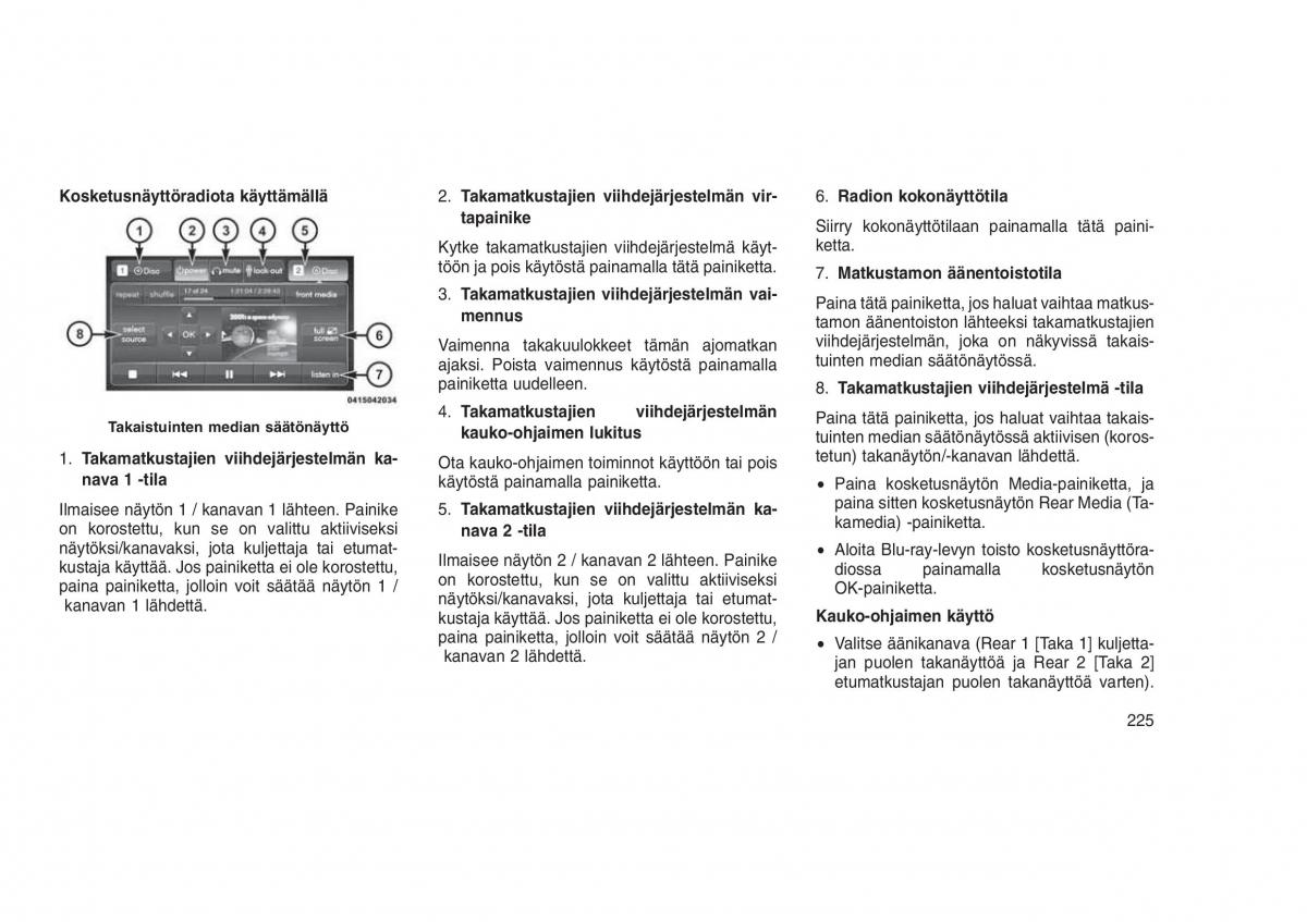 Jeep Grand Cherokee WK2 WH2 omistajan kasikirja / page 229