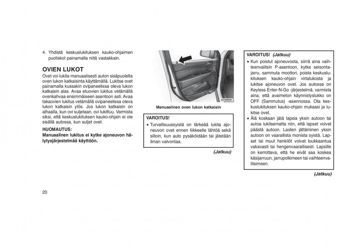 Jeep Grand Cherokee WK2 WH2 omistajan kasikirja / page 24