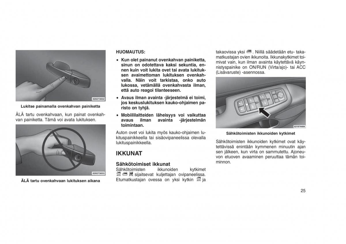 Jeep Grand Cherokee WK2 WH2 omistajan kasikirja / page 29