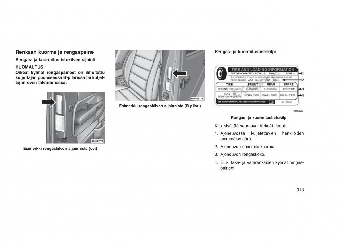 Jeep Grand Cherokee WK2 WH2 omistajan kasikirja / page 317