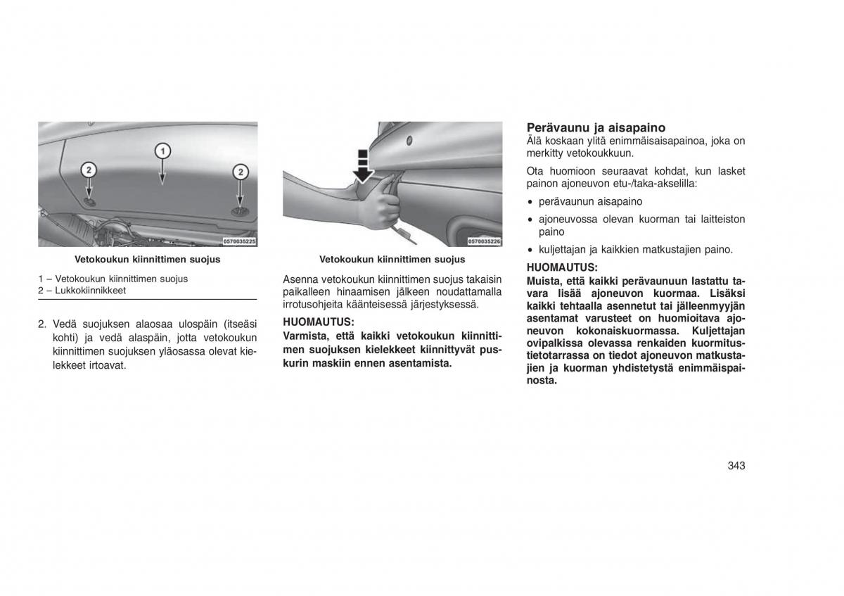 Jeep Grand Cherokee WK2 WH2 omistajan kasikirja / page 347