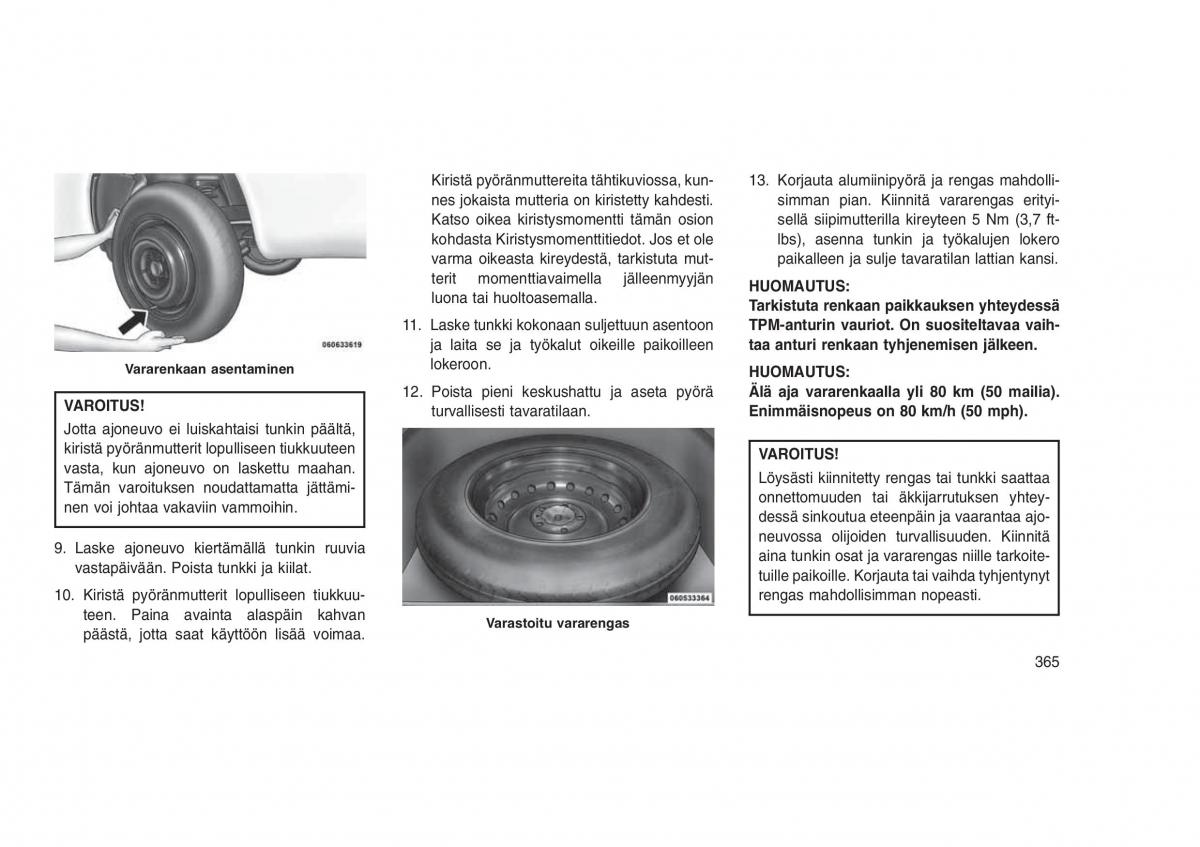 Jeep Grand Cherokee WK2 WH2 omistajan kasikirja / page 369