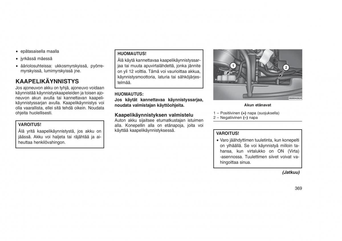 Jeep Grand Cherokee WK2 WH2 omistajan kasikirja / page 373