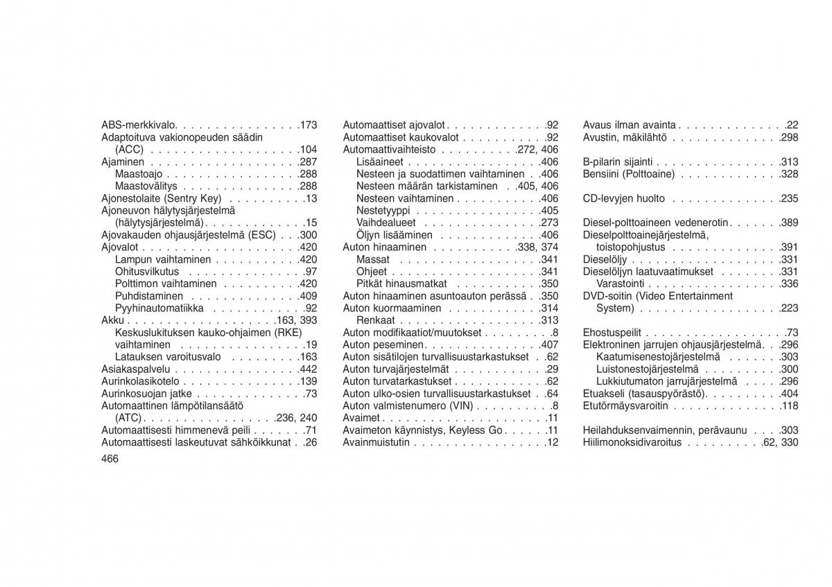 Jeep Grand Cherokee WK2 WH2 omistajan kasikirja / page 470