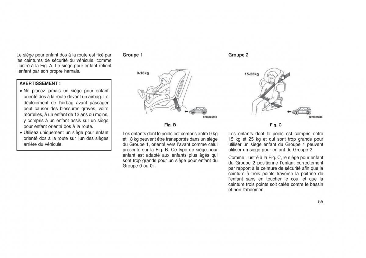 Jeep Grand Cherokee WK2 WH2 manuel du proprietaire / page 59