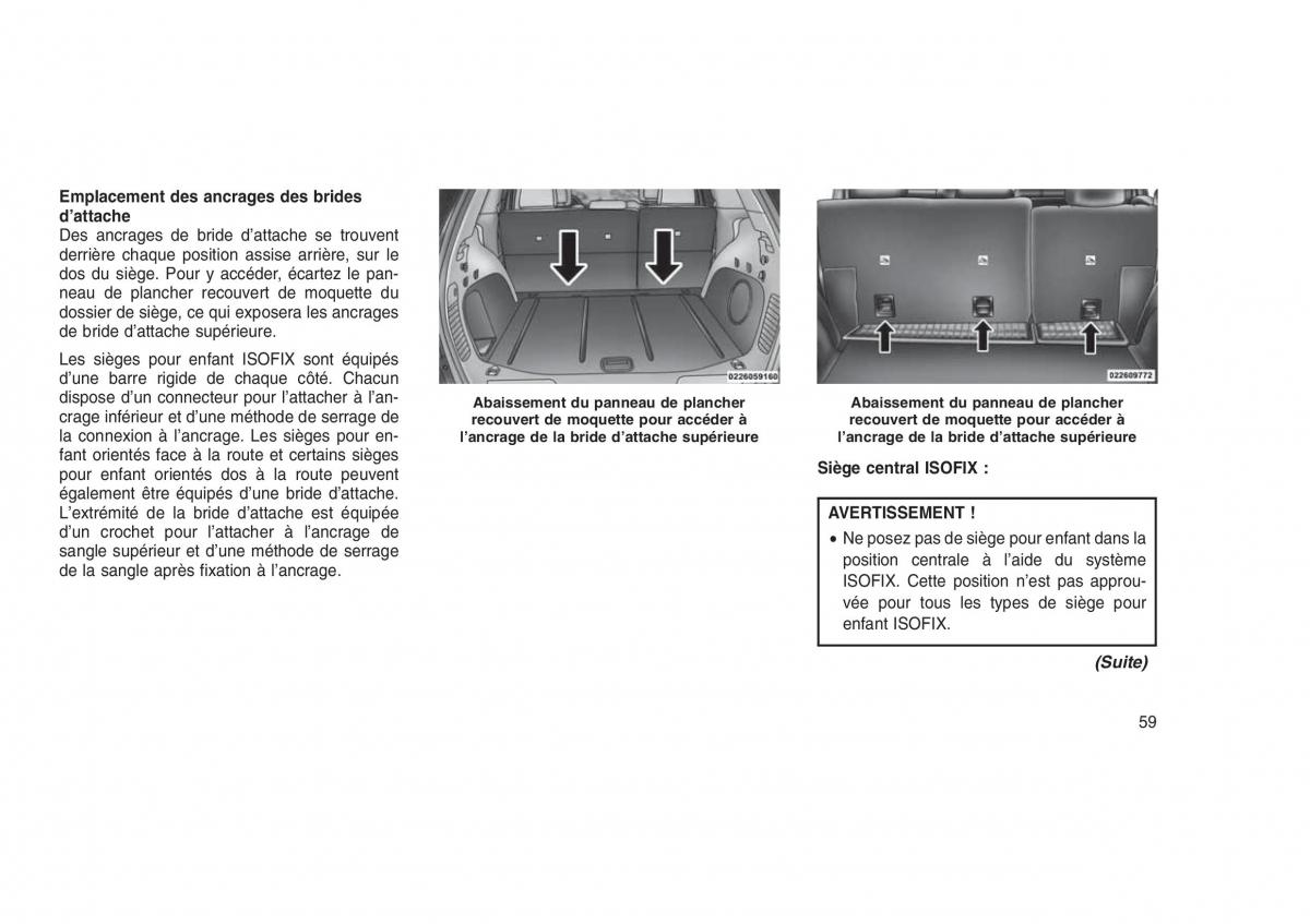 Jeep Grand Cherokee WK2 WH2 manuel du proprietaire / page 63