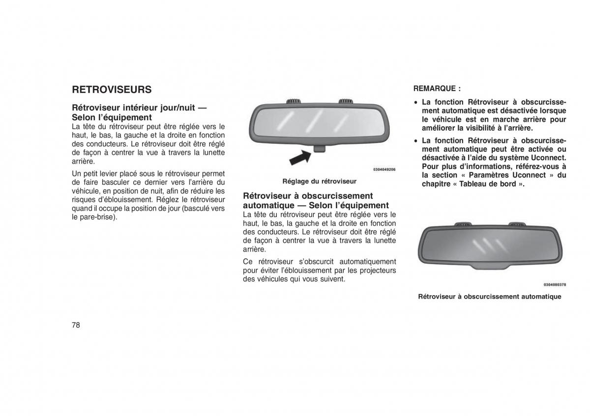 Jeep Grand Cherokee WK2 WH2 manuel du proprietaire / page 82