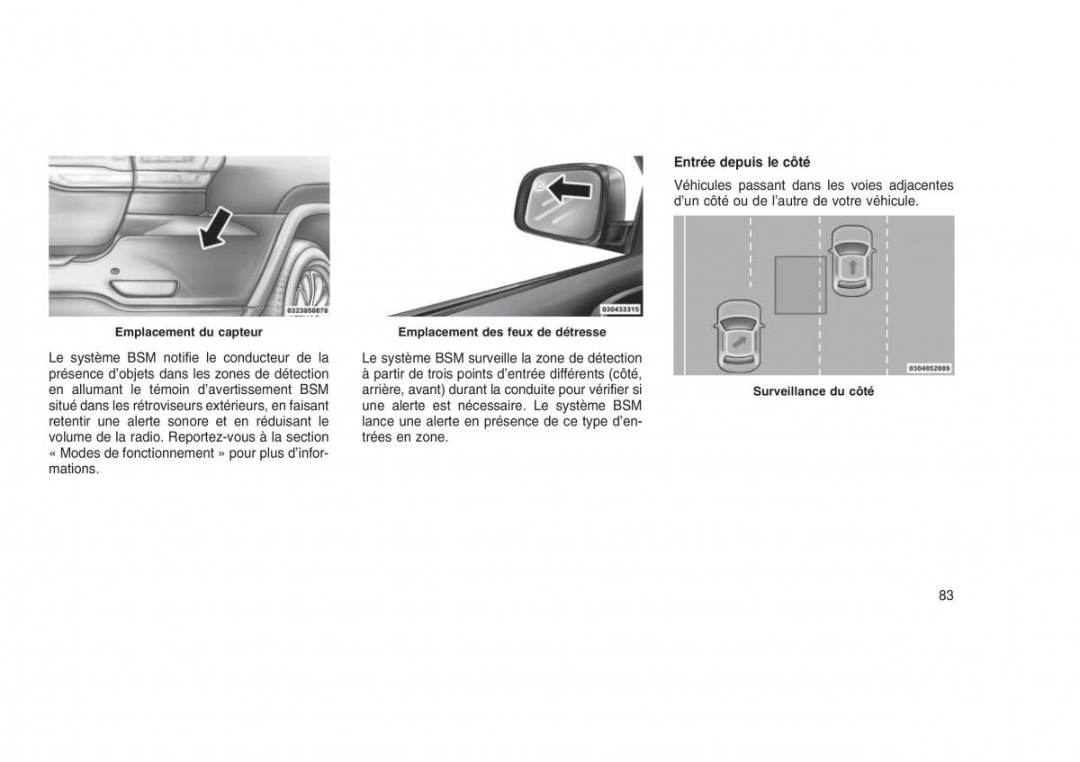 Jeep Grand Cherokee WK2 WH2 manuel du proprietaire / page 87