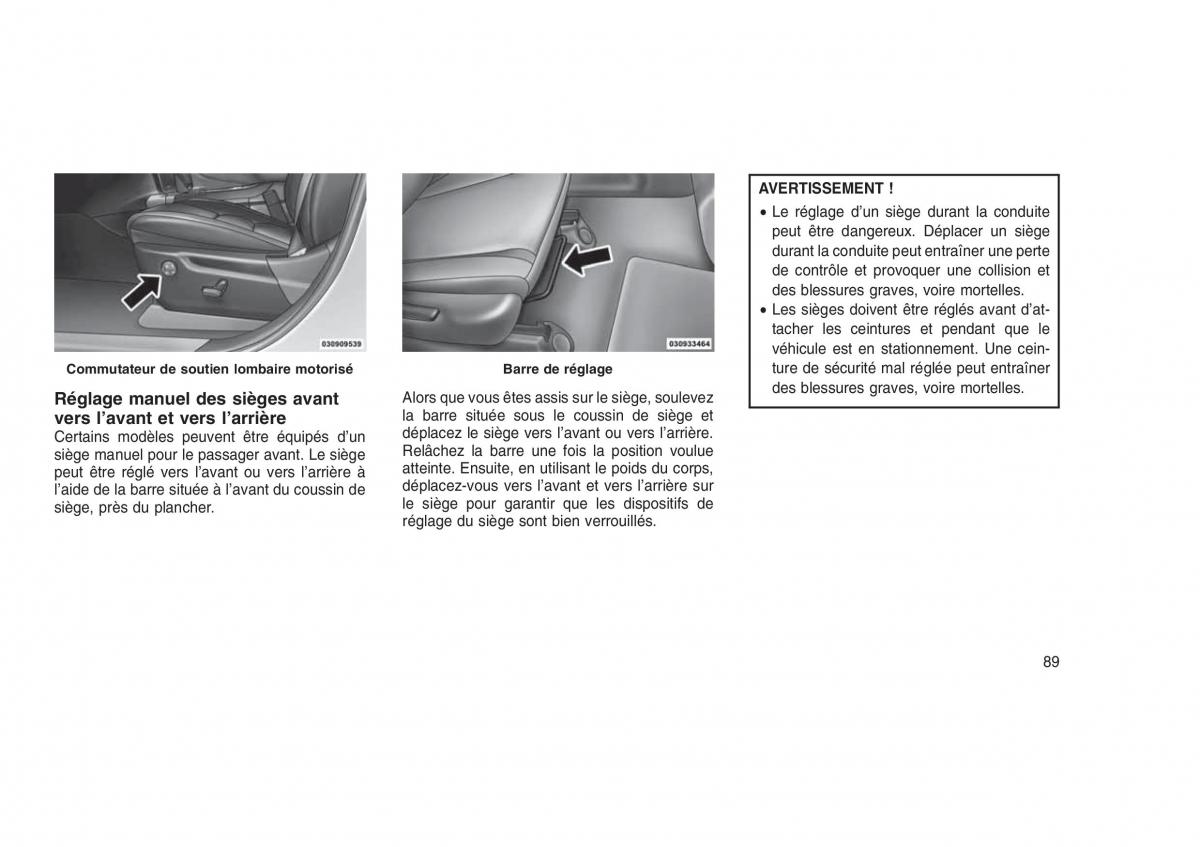 Jeep Grand Cherokee WK2 WH2 manuel du proprietaire / page 93