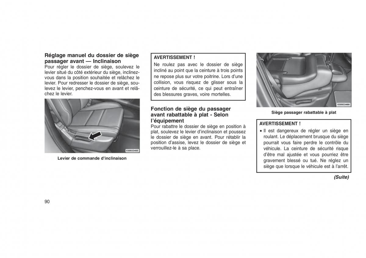 Jeep Grand Cherokee WK2 WH2 manuel du proprietaire / page 94