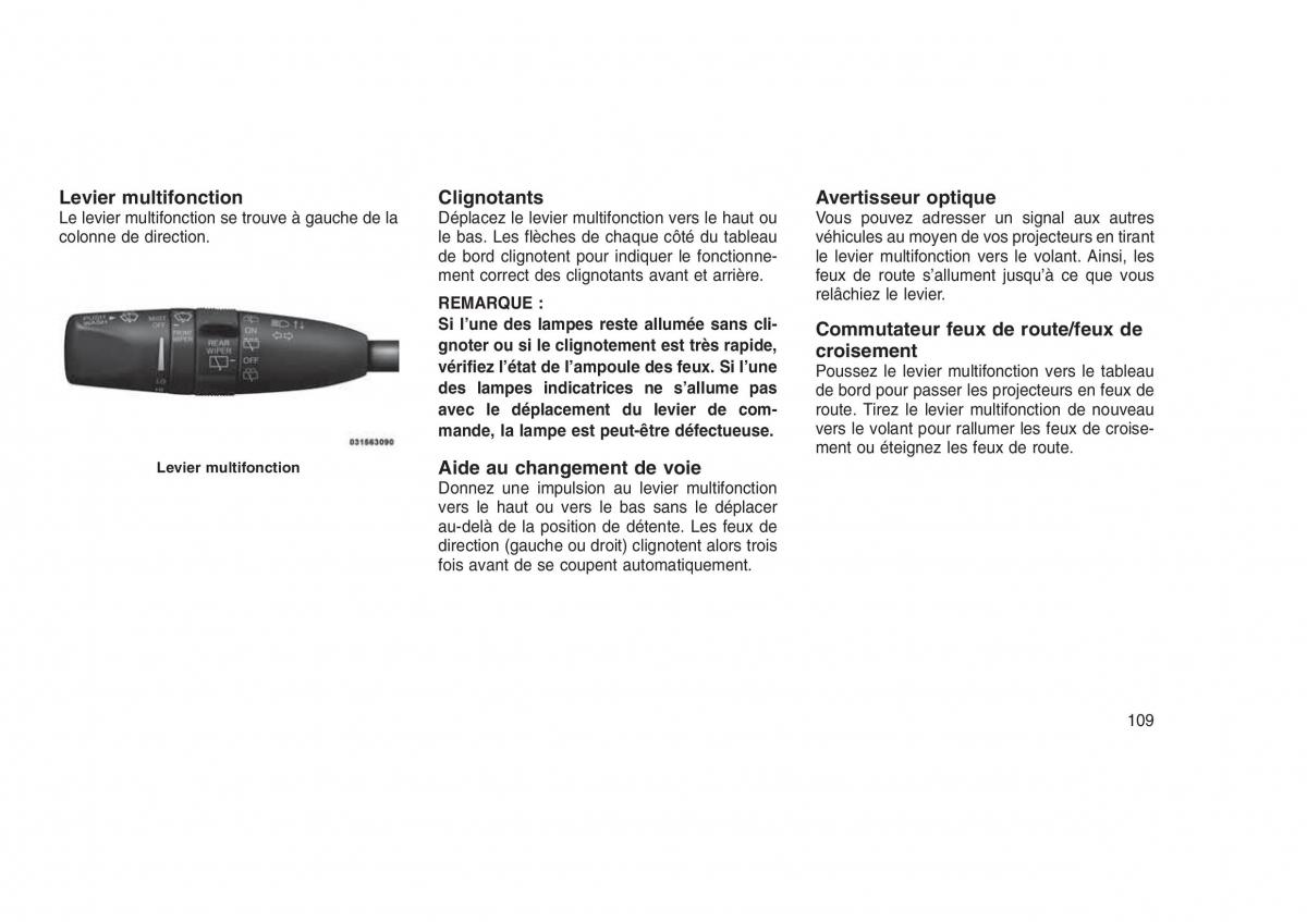 Jeep Grand Cherokee WK2 WH2 manuel du proprietaire / page 113