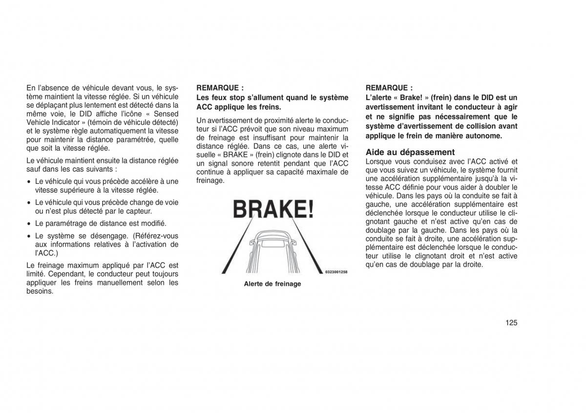 Jeep Grand Cherokee WK2 WH2 manuel du proprietaire / page 129