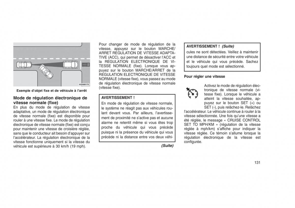 Jeep Grand Cherokee WK2 WH2 manuel du proprietaire / page 135