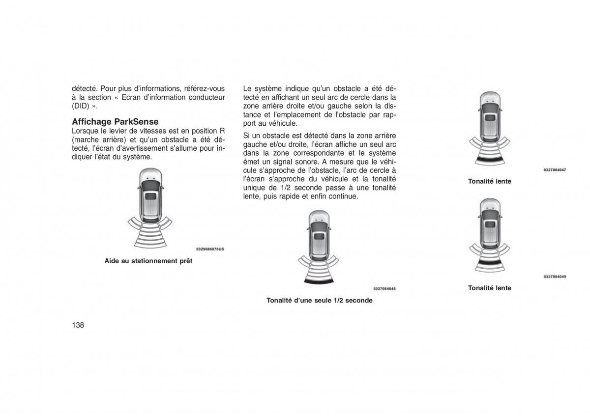 Jeep Grand Cherokee WK2 WH2 manuel du proprietaire / page 142