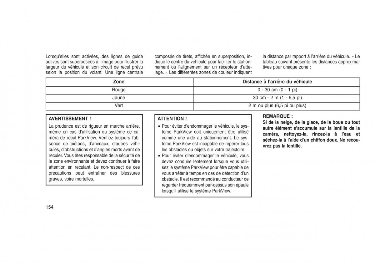 Jeep Grand Cherokee WK2 WH2 manuel du proprietaire / page 158