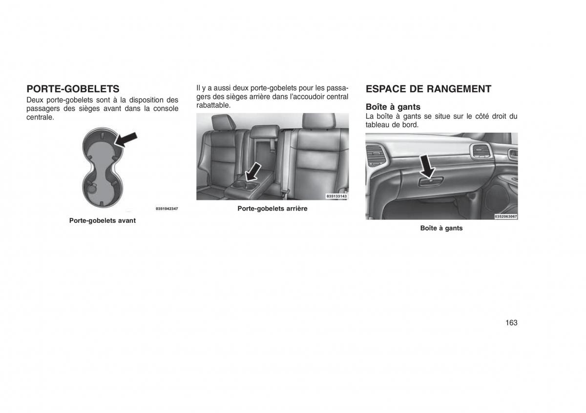 Jeep Grand Cherokee WK2 WH2 manuel du proprietaire / page 167